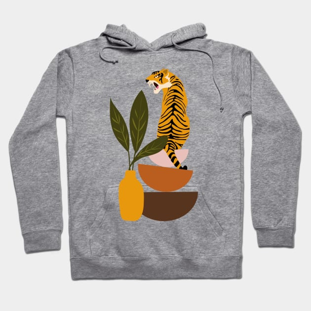 Tiger - boho art Hoodie by grafart